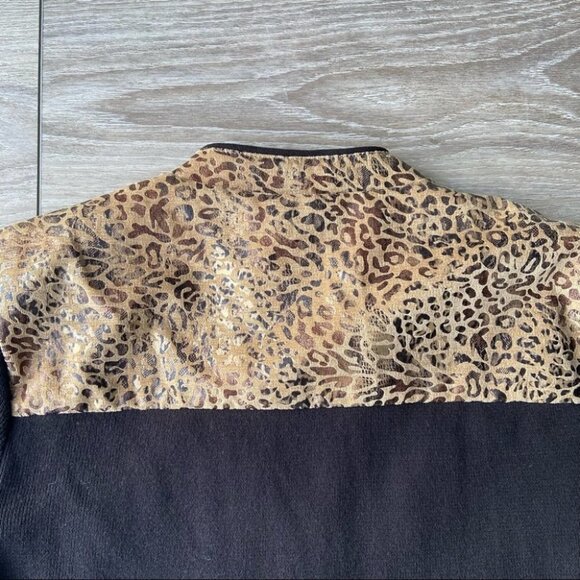 TanJay  Leopard Print Knitted Full Zip Jacket - Picture 15 of 15